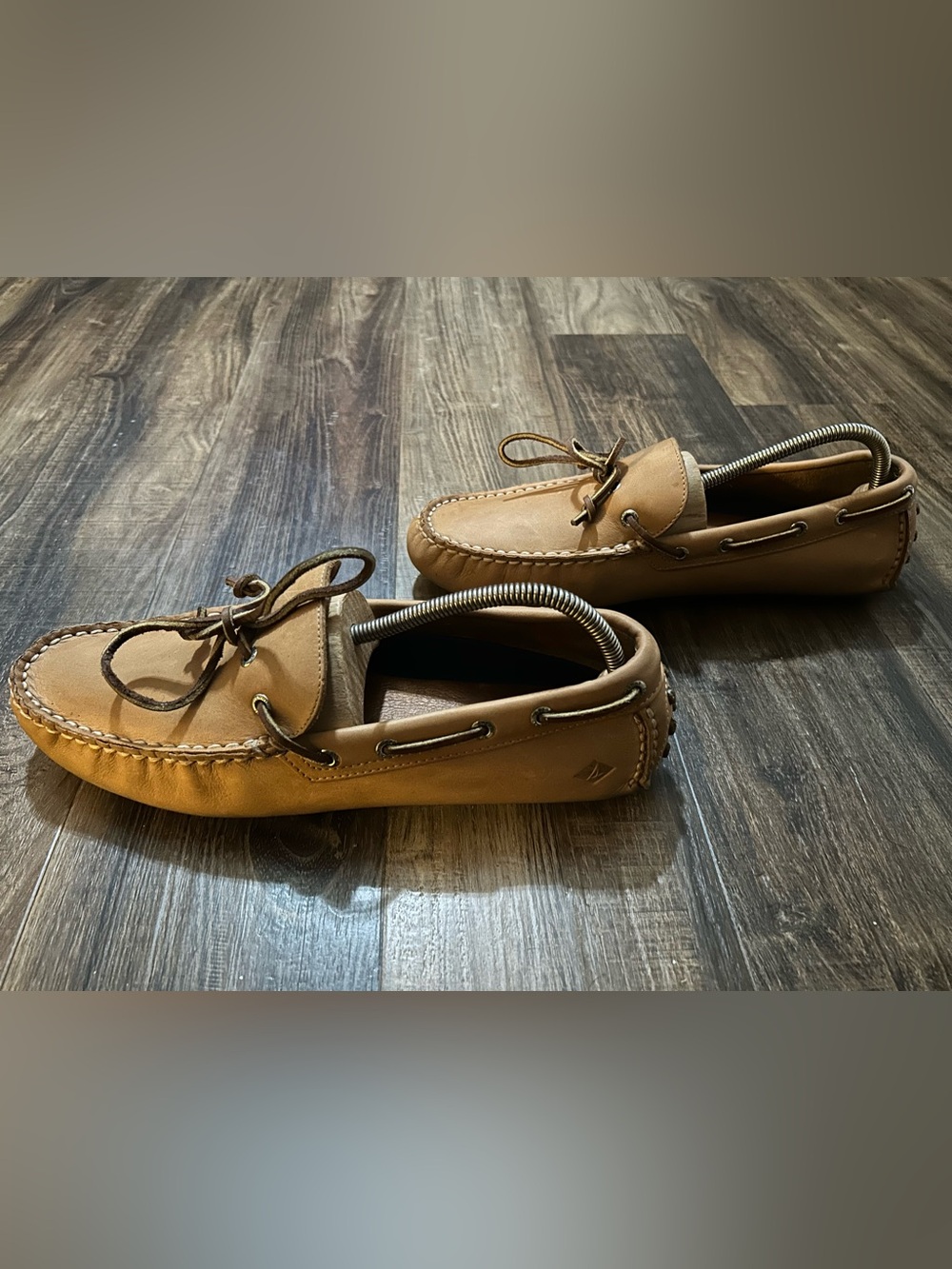 Sperry Top-Sider Driver Boat light Tan Leather Mocs Slip-Ons Loafers Mens Sz 11 - Picture 2 of 7